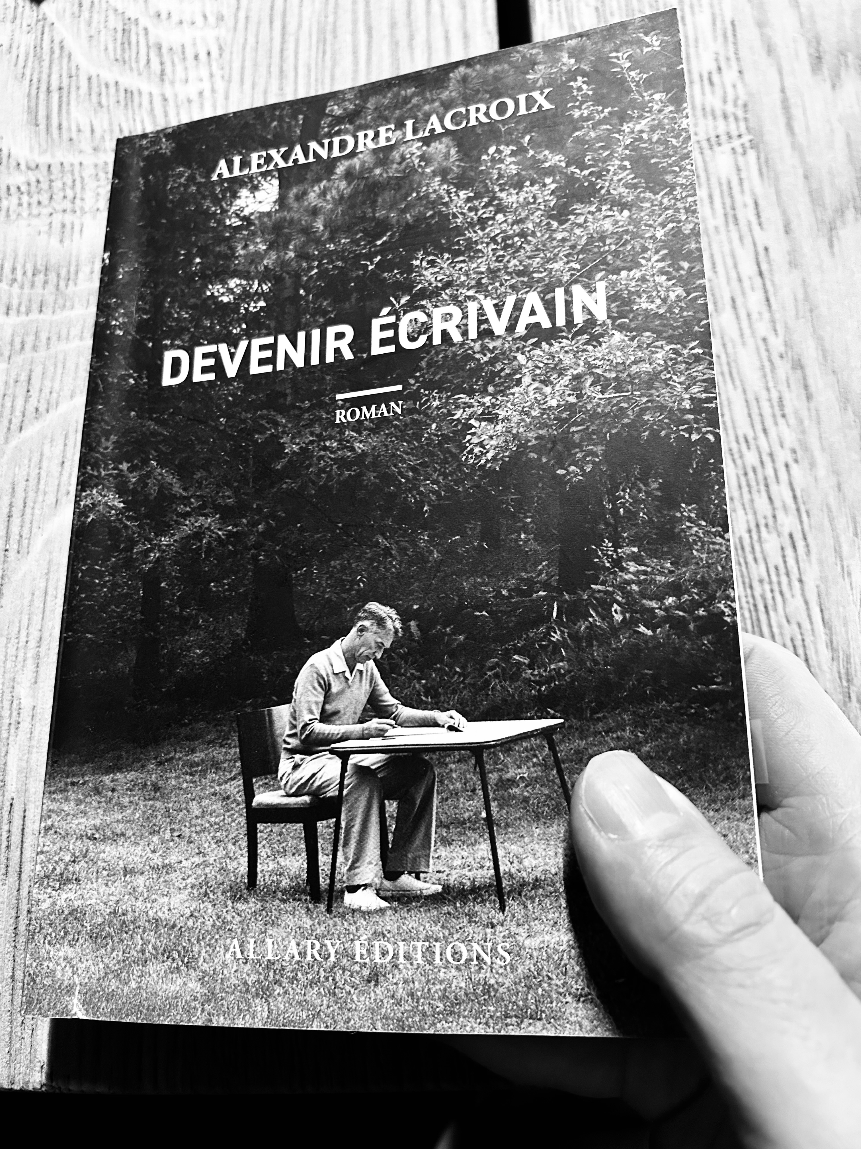 Couverture Devenir écrivain, d’Alexandre Lacroix