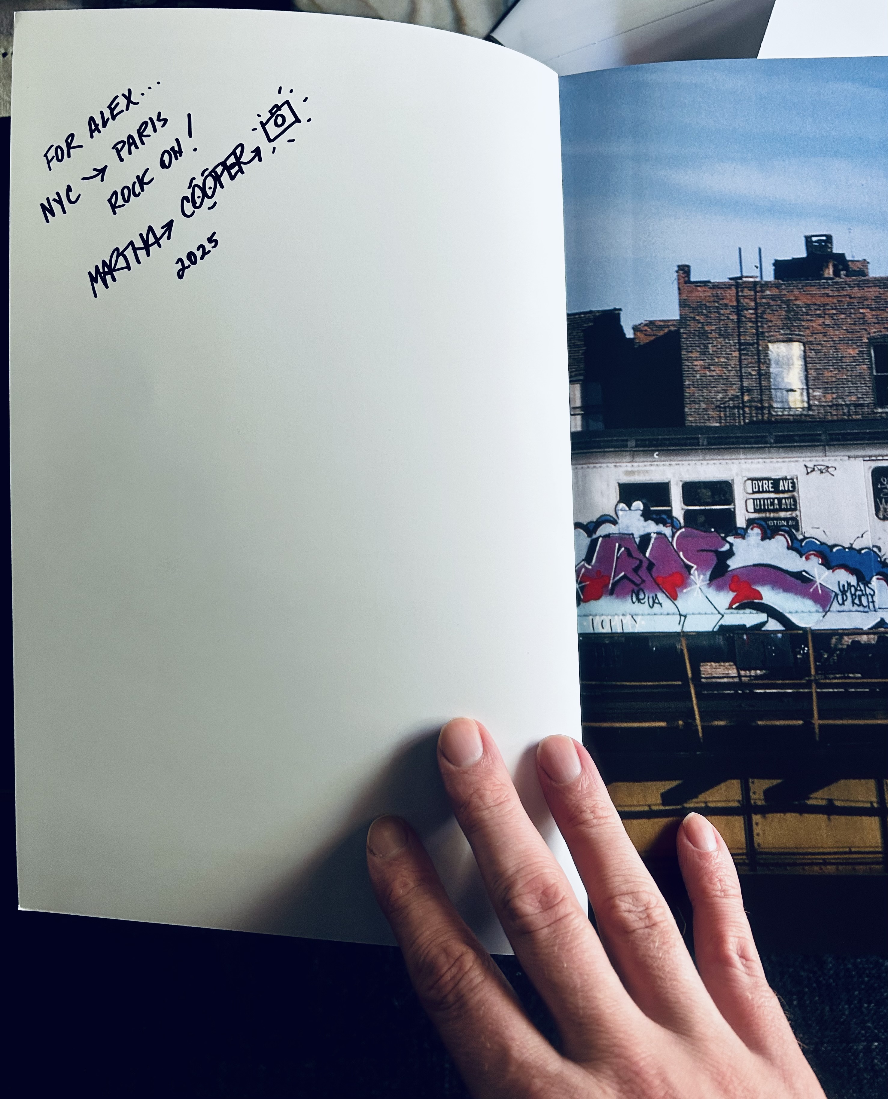 Signed book - The Outtakes, Martha Cooper
